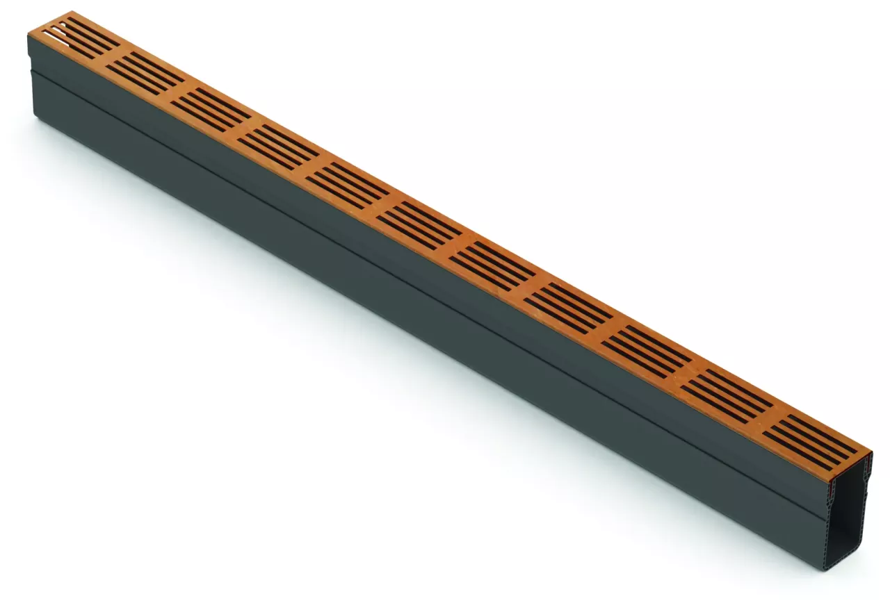 Hexa Slim-Line Corten 100 cm